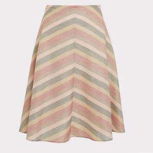 Sparkly Chevron Midi Skirt